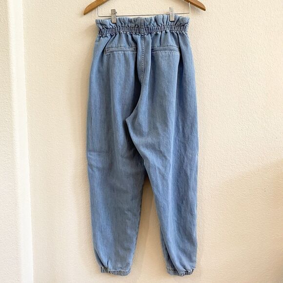 ZARA Paperbag Jeans Baggy Fit Carrot Legs Blogger Favorite Size 8 - Picture 8 of 11